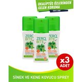 ZeroBite Kovucu Sprey 3'lü Eko Set - Sinek Kene Okaliptüs Özlerinden Gelen Koruma 3x100ml