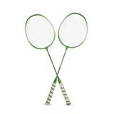 Zerogym 2li Badminton Raket Seti 66cm Yeşil