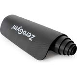Zerogym Egzersiz Matı Siyah 180X60X1cm Ekstra Kalın Yüksek Yoğunluklu Yırtılmaz Egzersiz Yoga Minderi Ve Taşıma Kayışı