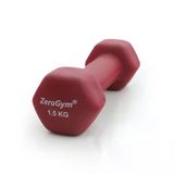 Zerogym Neopren Kaplı İçi Demir Dambıl 1,5 kg Mor 1 Adet