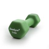 Zerogym Neopren Kaplı İçi Demir Dambıl 3 kg Yeşil 1 Adet