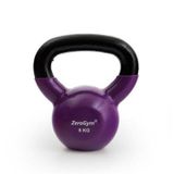 Zerogym Vinil Kaplı İçi Demir Kettlebel, Çaydanlık Dambıl 6 kg Mor