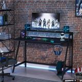 Zeronex Modern Gaming Masa Kulaklık Askılı Monitör Standlı Çalışma Masası Metal Ayaklı Bilgisayar Masası - Siyah