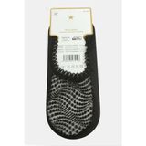 Zeroshop Noktalı Dantel Babet Çorap-Siyah - 8 - Polyester