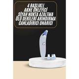 Zeroshop Siyah Nokta Temizleme Cihazı 4 Başlıklı Vakumlu Pilli Ölü Deri Arındırma