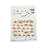 Zeroshop Taç Tırnak Aksesuarı Tattoo Sticker-Beyaz - Çok Renkli