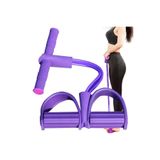 Zerovia Karın Kol Kalça Çalıştırma Sıkılaşma Aleti Egzersiz Direnç Lastiği Karın Kası Mekik Çekme Aleti Evde Spor Bacak Sıkılaştırma 4 Tüplü