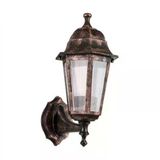 Zerpa Aydınlatma 20 cm x 37 cm Dekoratif Optik Altıgen Bakır Duvar Armatür Aplik