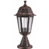 ZERPA Dekoratif Optik Altıgen Set Üstü Bahçe Aydınlatma Armatürü Bakır