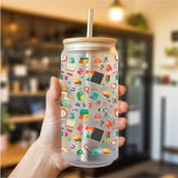 Zerya Çocuklar Için Pipetli Su Süt Meyve Suyu Cam Suluk - Çocuklar Için Suluk (600 Ml)