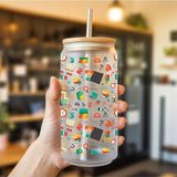 Zerya Hobi Çocuklar İçin Pipetli Su Süt Meyve Suyu Cam Suluk - Çocuklar İçin Suluk (600 ML)