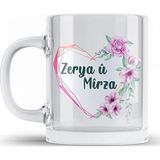 Zerya Hobi İsme Sevgililere Özel Şeffaf Camlı Kupa - Sevgililere için CAMLI Bardak (İSİM İÇİN MESAJ ATINIZ)