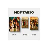 Zerya Hobi Jin Jiyan Azadi Halay Çeken Direnen Def Çalan Kadınlar Motifli Tasarımlı Duvar Dekoratif Mdf Ahşap Retro Poster Tablo SETİ