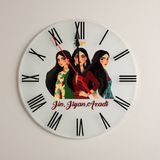 Zerya Hobi Jin Jiyan Azadi Kadın Motifli Roma Rakamlı Duvar Saati