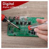 Zerzembe 908S-5PCSBL- 80W,EU Jcd 908S 80W Havya 908U Güncelleme Ayarlanabilir Çok Fonksiyonlu Düğme Sıcaklık Lehimleme Istasyonu