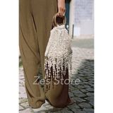 Zes Store hayalinizdeki ürün burada Mira Pullu Çanta & sedefli çanta & Handmade Luna bag