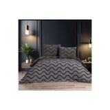 ZESA HOME Ekol Pamuklu Çift Kişilik 3 Parça Yatak Örtüsü Antrasit 240 x 250
