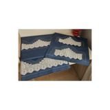 ZESA HOME El İşi Dantelli Nervürlü ve Pikolu Nevresim Takımı çarşafı dantelsiz 200 x 220