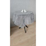 ZESA HOME Fiskos Tül Güpürlü Masa Örtüsü GRİ 90 x 90