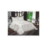 ZESA HOME Fransız Güpürlü Aden Yatak Örtüsü 3 Parça Çeyizlik KREM 250 x 250
