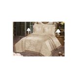 ZESA HOME Fransız Güpürlü Arya Yatak Örtüsü 3 Parça Çeyizlik CAPPUCİNO 250 x 250
