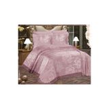 ZESA HOME Fransız Güpürlü Arya Yatak Örtüsü 3 Parça Çeyizlik PUDRA 250 x 250
