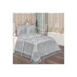 ZESA HOME Gri Aden Yatak Örtüsü Çift Kişilik GRİ 250 x 260