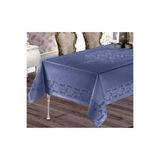 ZESA HOME Jumbo Silinebilir, Kendinden Desenli, Dertsiz Masa Örtüsü LACİVERT 160 x 220