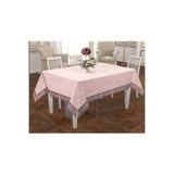 ZESA HOME KADİFE MASA ÖRTÜSÜ Pudra 160 x 160