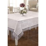 ZESA HOME Lüks Güpürlü Masa Örtüsü 160x300-160x550 KREM 160 x 320