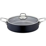 Zest Gusto 28 cm Basık Siyah Granit Tencere