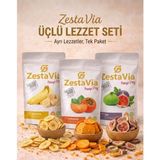 ZestaVia Freeze Dried 3'lü Çıtır Lezzet! Dondurularak Kurutulmuş Çıtır, MUZ(20G)–CENNET HURMASI(20G), İNCIR(20G) - 20 gr