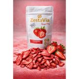 ZestaVia Freeze Dried Çıtır Çilek 15G – %100 Doğal Katkısız Dondurularak Kurutulmuş Çilek Cipsi