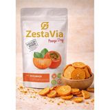 ZestaVia Freeze Dried Trabzon Hurması 20g – %100 Doğal Katkısız Dondurularak Kurutulmuş Hurma Cipsi