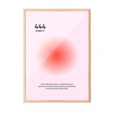 Zestia Ahşap Çerçeveli Duvar Tablosu 444 Stability – Soft Pembe Tonlar Salon Dekoru, 10 x 15