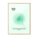 Zestia Ahşap Çerçeveli Duvar Tablosu 555 Change – Soft Yeşil Tonlar Salon Dekoru, 13 x 18
