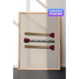 Zestia Ahşap Çerçeveli Duvar Tablosu Romantik Minimal Sanat Kompozisyonu Yatak Odası Dekoru, 10 x 15