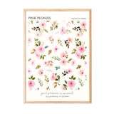 Zestia Ahşap Çerçeveli Tablo Aşk Temalı Etiketler – Retro Kolaj Yatak Odası Dekoru Poster 106191, 21 x 30