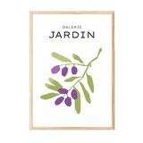 Zestia Ahşap Çerçeveli Tablo, Galerie Jardin Minimal Zeytin Dalı, Mutfak Dekoru Poster No: 100771 50 x 70