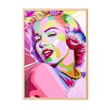 Zestia Ahşap Çerçeveli Tablo, Pop Art Marilyn Monroe, Genç Odası Dekoru Poster No: 111990 50 x 70
