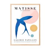Zestia Ahşap Çerçeveli Tablo Uçan Kuş Figürü – Matisse Galeri Salon Dekoru Poster 101935, 30 x 40
