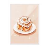 Zestia Beyaz Çerçeveli Tablo, Macaron Tatlısı Pastel Renklerle, Mutfak Dekoru Poster No: 109552 15 x 21