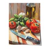 Zestia Çerçevesiz Poster, Domates ve Mozzarella – Akdeniz Sofrası, Mutfak Dekoru Poster No: 110142 50 x 70
