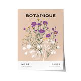 Zestia Çerçevesiz Poster Yabani Çiçekler - Botanique Paris Salon Dekoru Poster 100776, 21 x 30