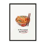 Zestia Siyah Çerçeveli Tablo, Ramen Kasesi, Mutfak Dekoru, Eğlenceli Tipografi Poster No: 106637 21 x 30