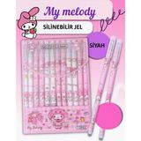 Zetconcept Silinebilir Jel Tükenmez Kalem Seti, Siyah Mürekkep, Hello Kitty My Melody Desenli, 12' - Çok Renkli