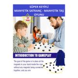 ZETCONCEPT Süper Keyifli Manyetik Satranç-24 Taşlı Manyetik(Güçlü) Taş Oyunu- Harika Vakit Geçirmek İçin Hediye