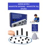 ZETCONCEPT SÜPER KEYİFLİ MANYETİK SATRANÇ - MANYETİK TAŞ OYUNU - HARİKA VAKİT GEÇİRMEK İÇİN