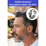 ZETCONCEPT Zet Style “Kemik Muhafız" – Retro Gotik Erkek Tek Küpe - Paslanmaz Çelik - Muhteşem bir Hediye
