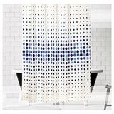 Zethome 4961 Evdy Tek Kanat Mavi Banyo Perdesi